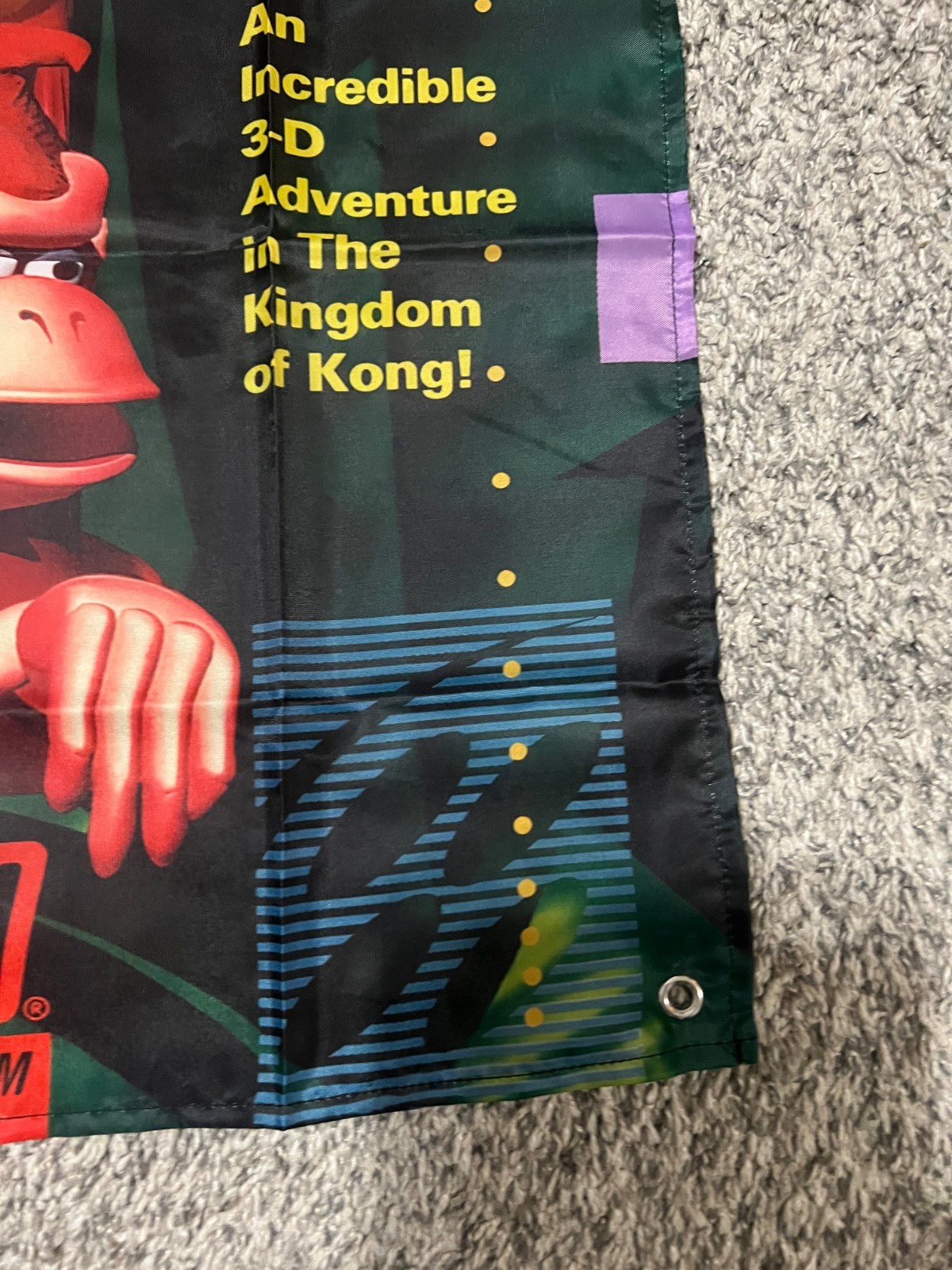 Donkey Kong Country SNES Custom Wall Banner Tapestry 3 x 3 Ft