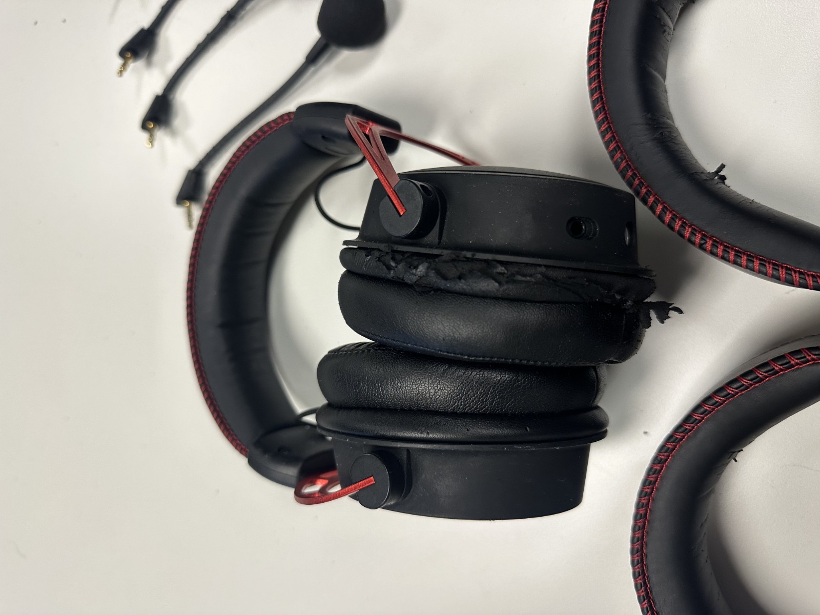 HyperX Cloud Alpha Black-Red Headband Gaming Headset – Lot of 9 – Used