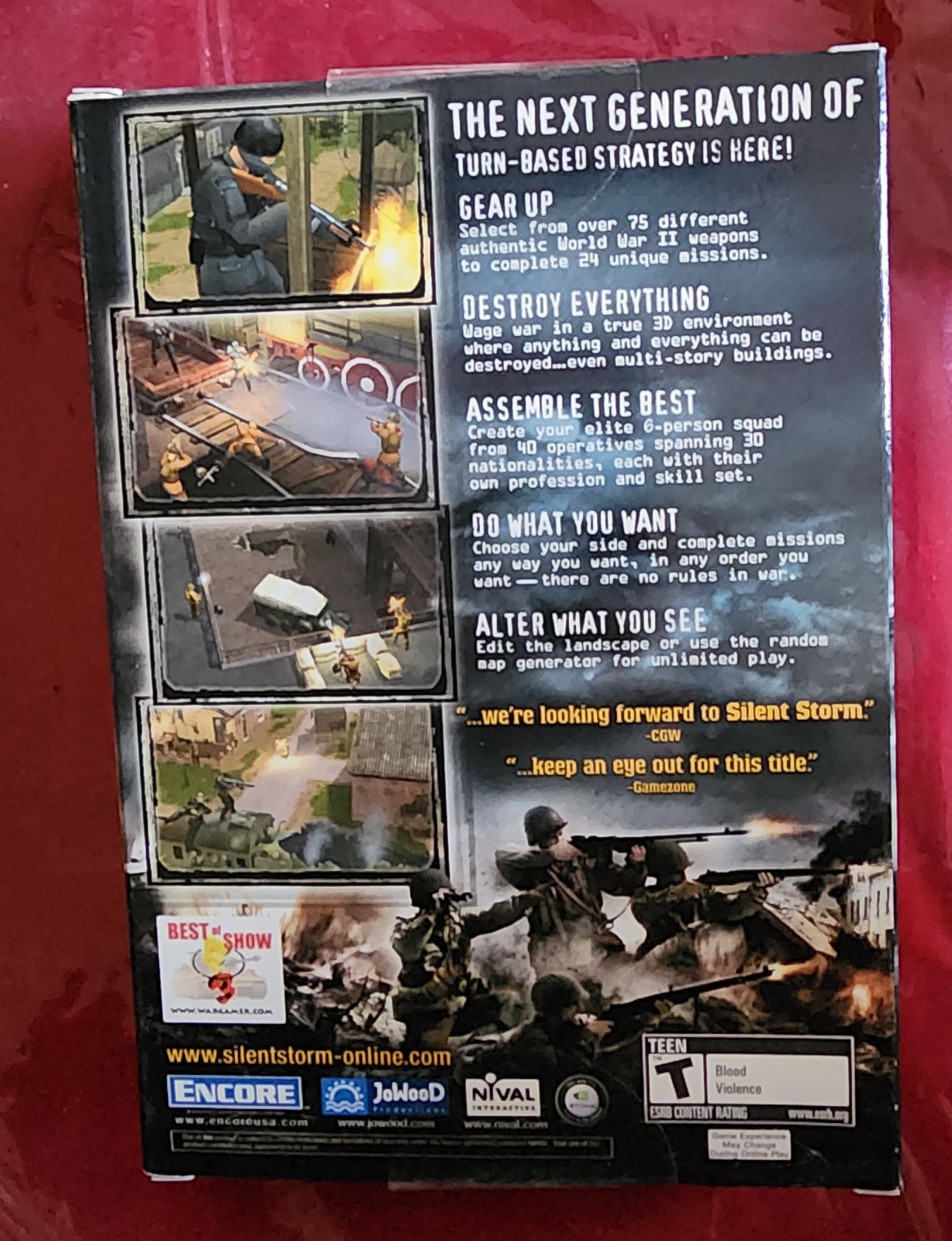 Silent Storm PC (2003) NEW Factory Sealed US Retail Box – 5 Start WWII Tactics