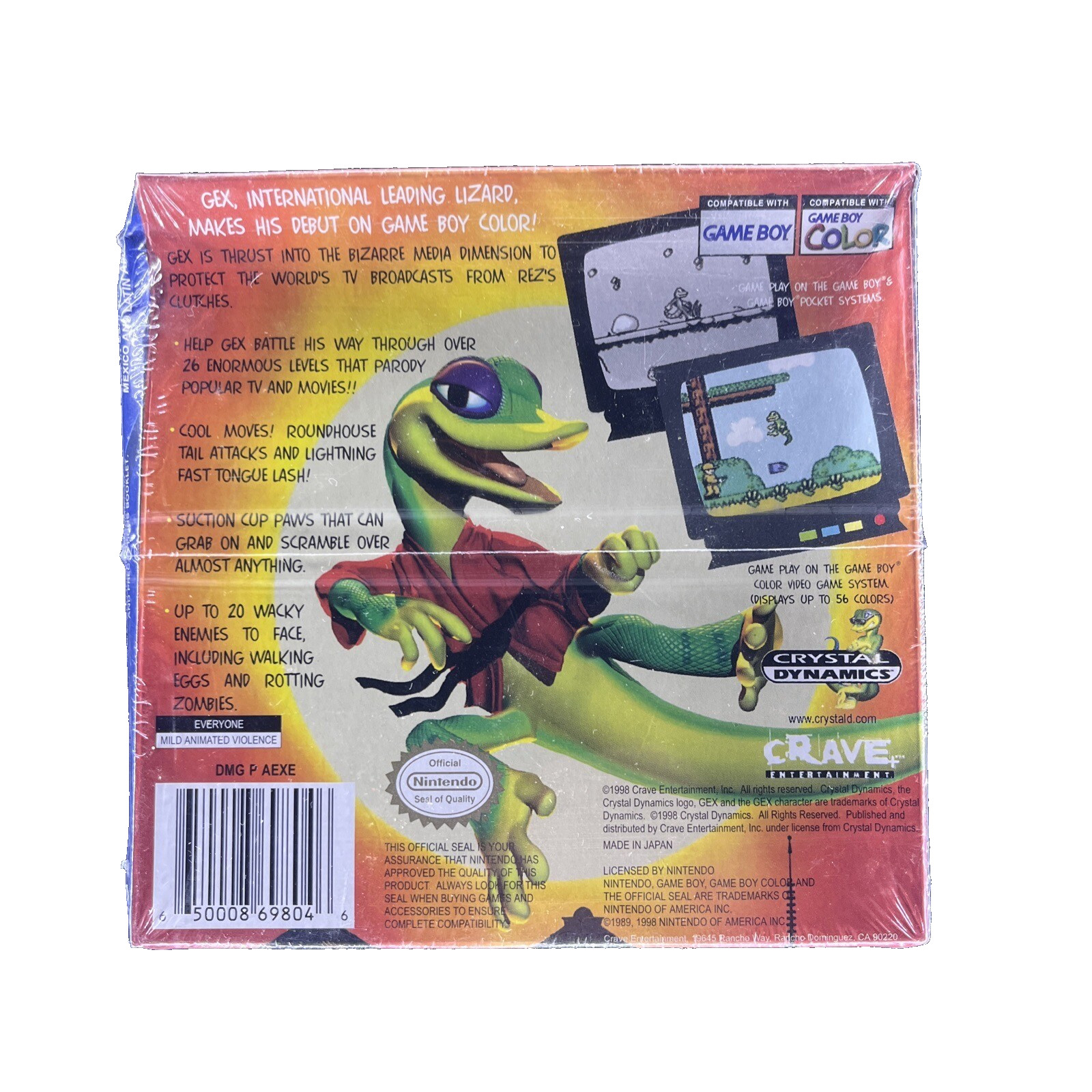 Gex: Enter The Gecko – Gameboy Color – Brand New/Unopened