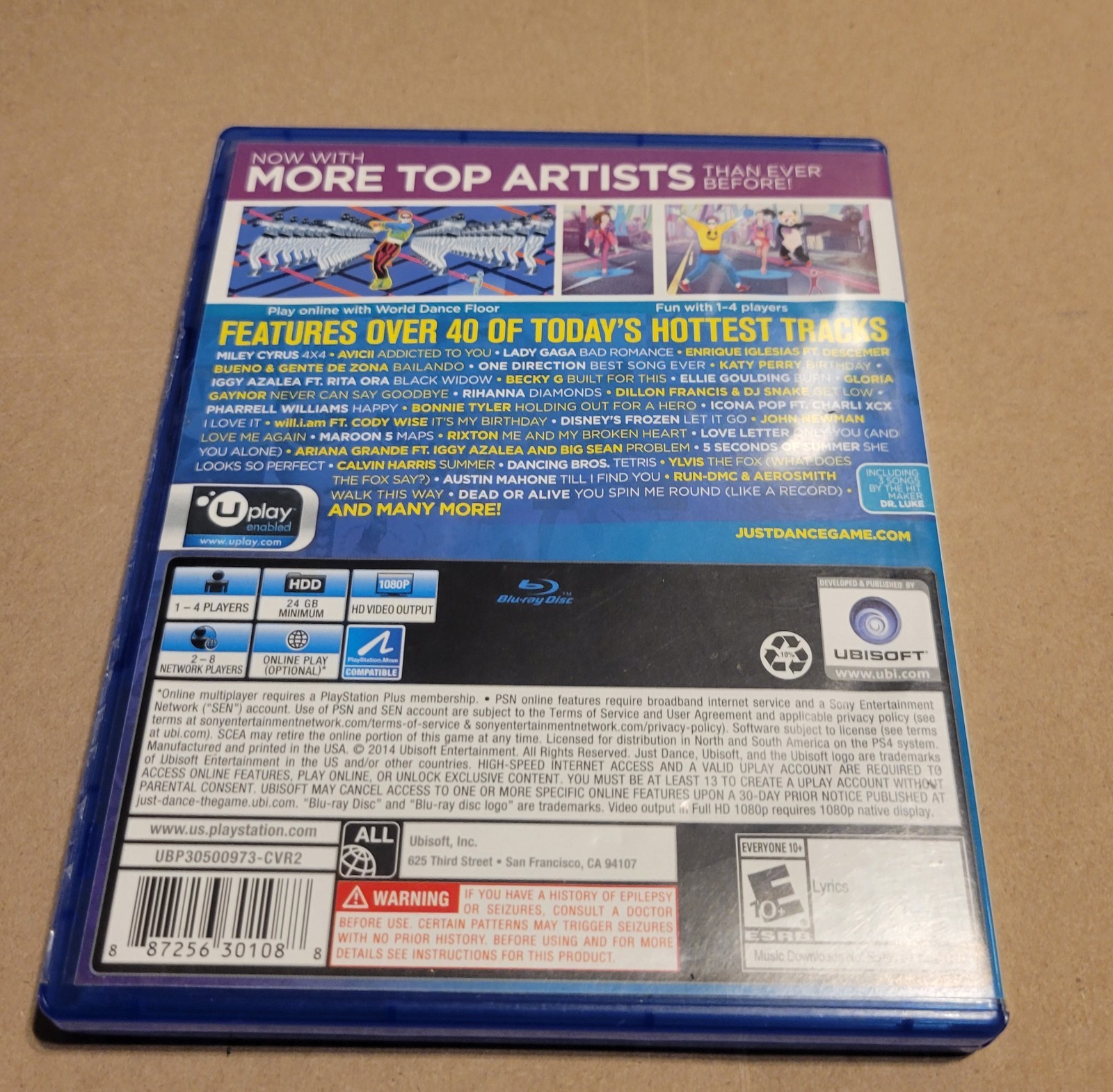 Just Dance 2015 Sony Playstation 4 PS4 CIB Complete Video Game 2014