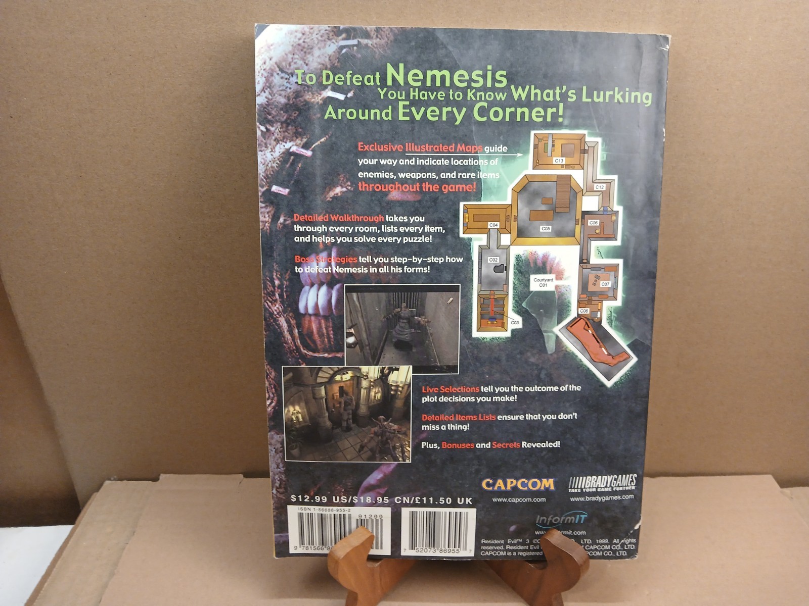 BradyGames Resident Evil 3 Nemesis Official Strategy Guide with Poster Pre-Owned
