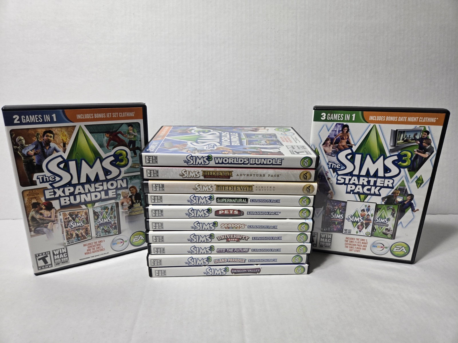 The Sims 3 PC 12 Game Bundle – Starter, Expansion, Pets, Medieval, World & More!