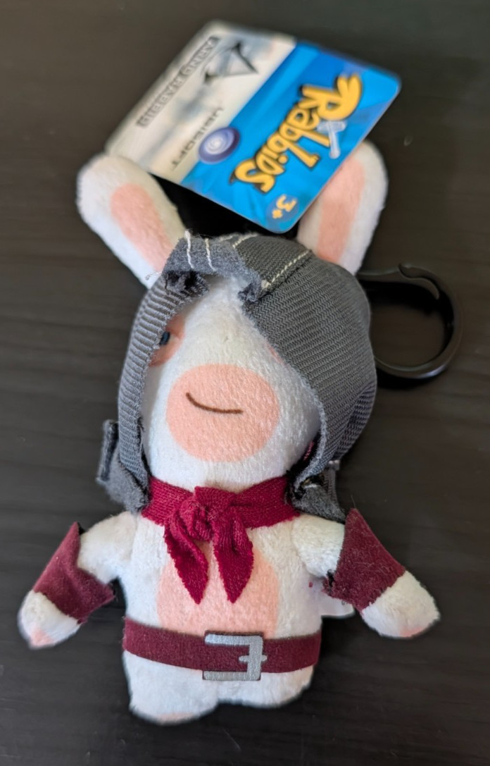 Rabbids Arno (Assassin’s Creed Unity) Rabbid Bag Clip – With Tag