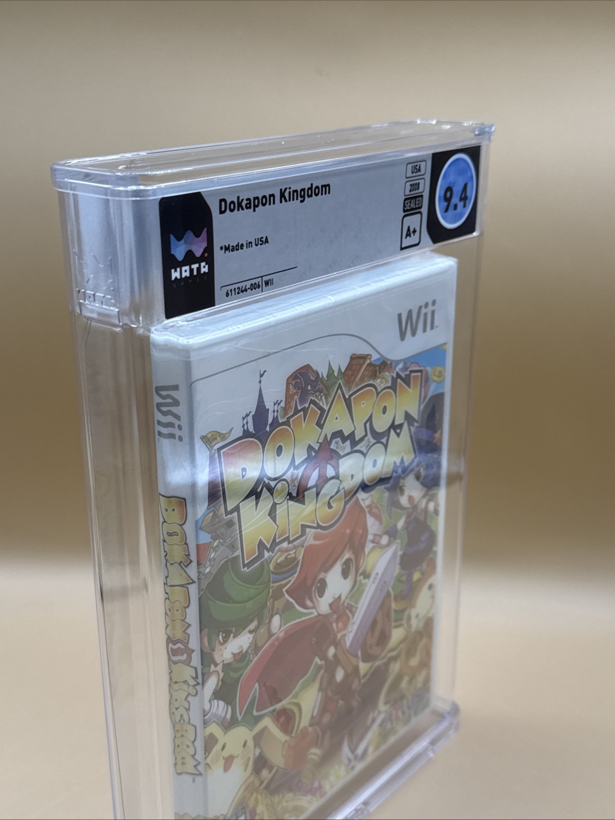 Wii Dokapon Kingdom Wata 9.4 A+ Rare ALTUS Games SEALED GRADED