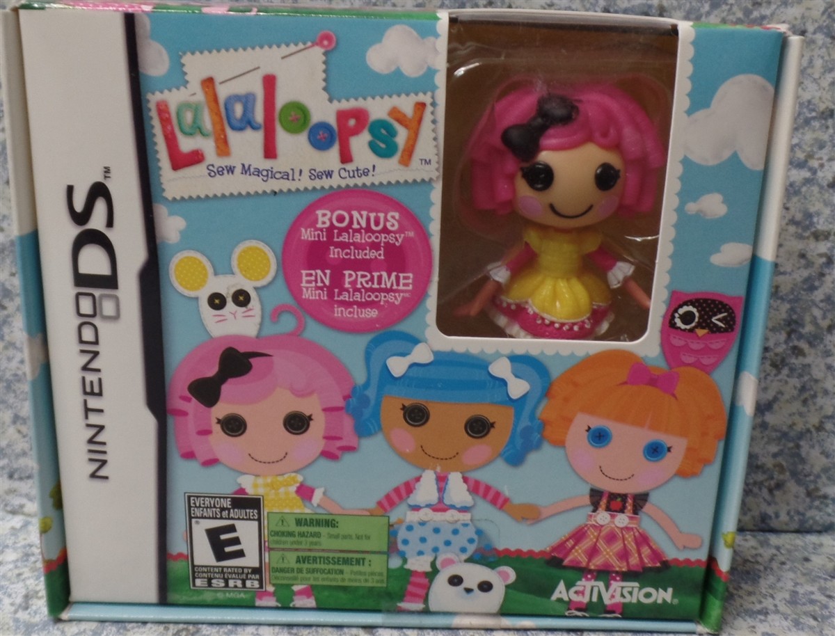 Video Game Nintendo DS Lalaloopsy + Bonus Mini PINK Figure Included NEW