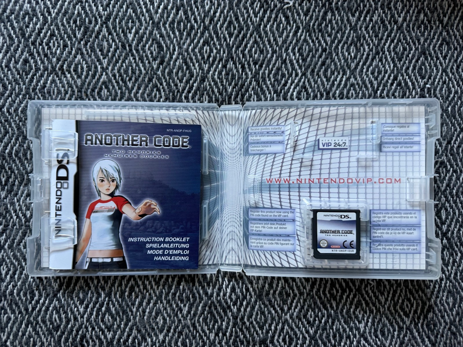 ds Another Code Two Memories Memories Doubles Game REGION FREE (Works in US) PAL