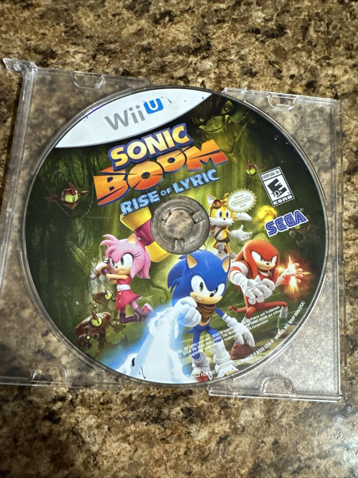 Sonic Boom: Rise of Lyric (Nintendo Wii U, 2014) Disc Only Tested