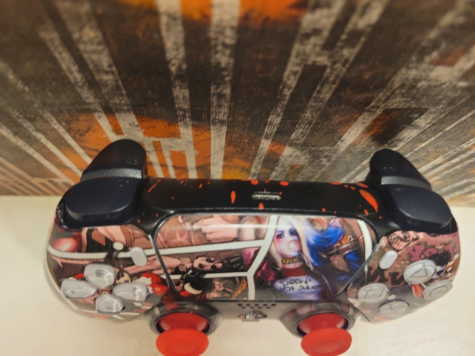 TMR Analogs Full Clicky Kit Custom Harley Quinn Hydro Dip Ps5 Controller