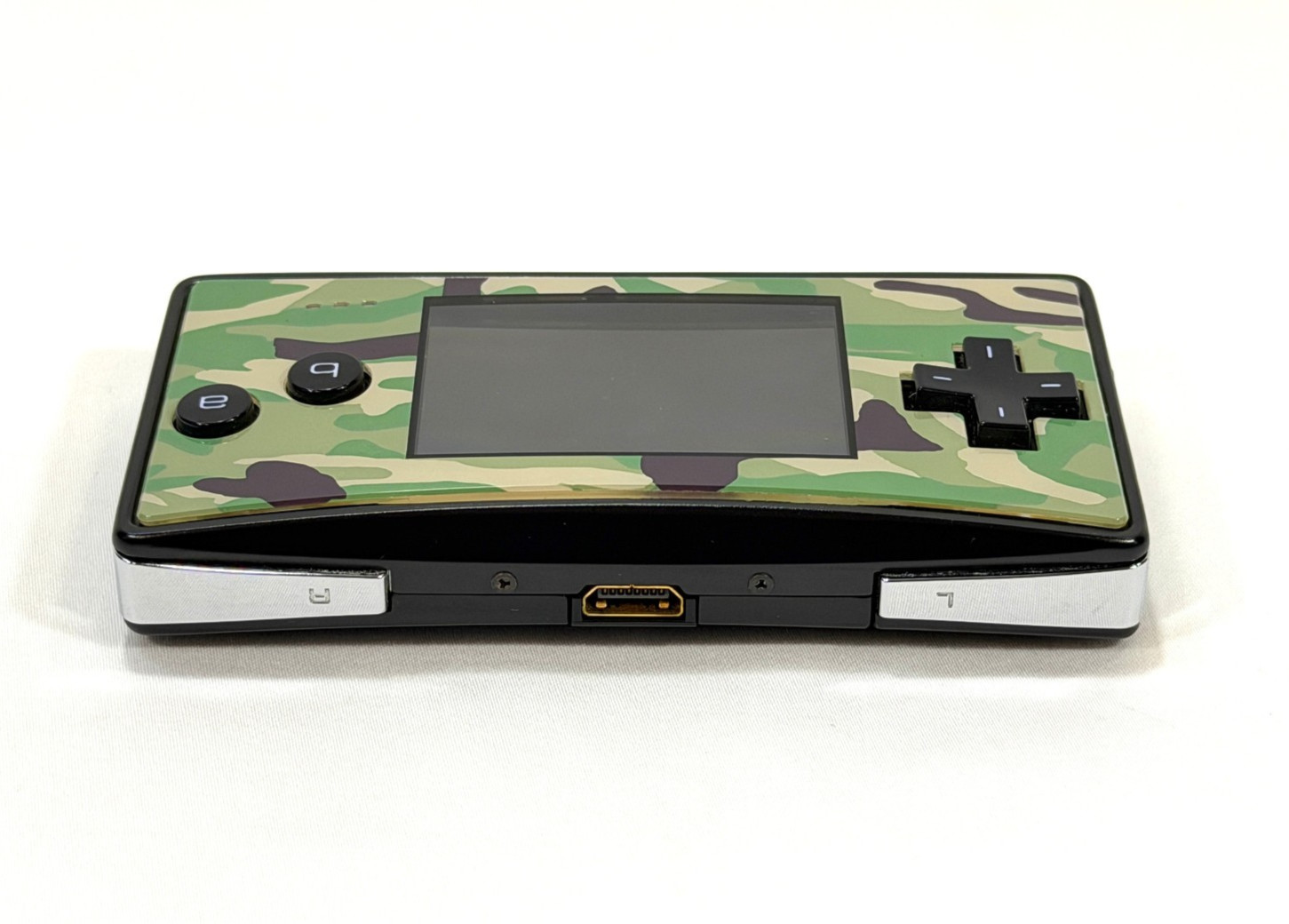 Nintendo Game Boy Micro OXY-001 Camouflage Faceplate w/ Case