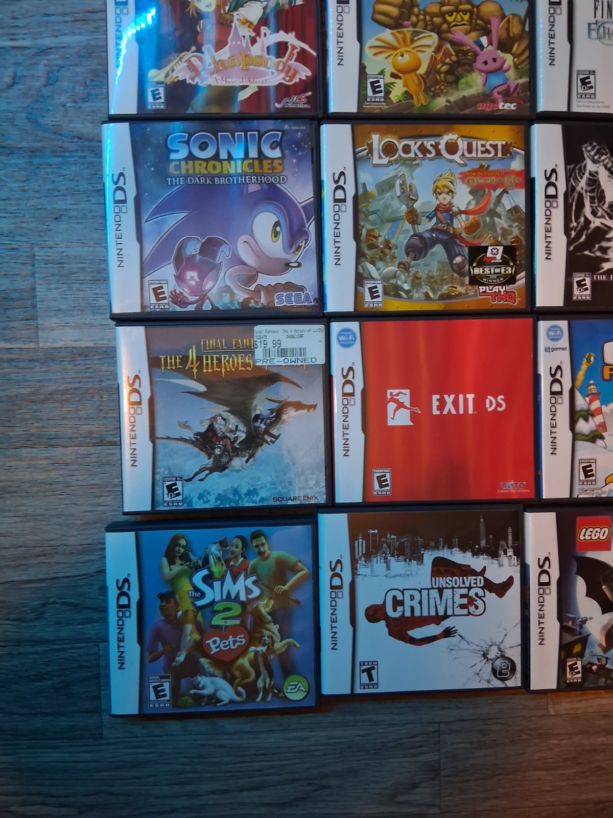 Nintendo DS GBA Case And Manual Lot 67 Cases Boxes Manuals + Inserts No Games