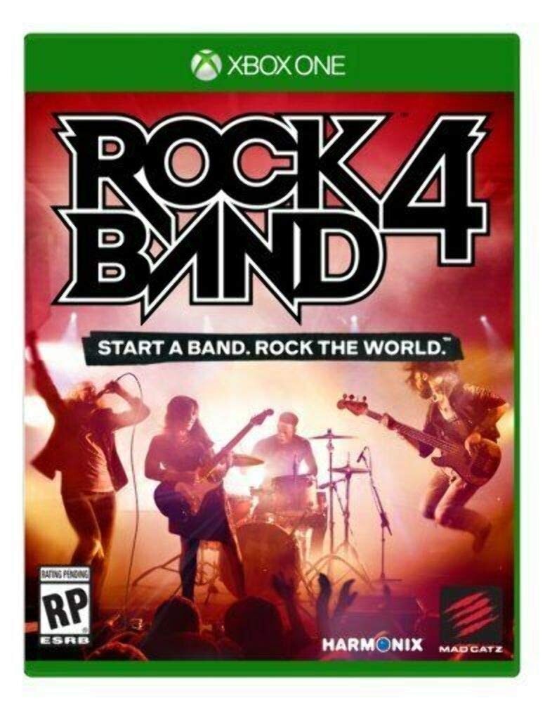 NEW Xbox One X/S Wireless Black RIFFMASTER GUITAR + ROCK BAND 4 GAME Bundle Set