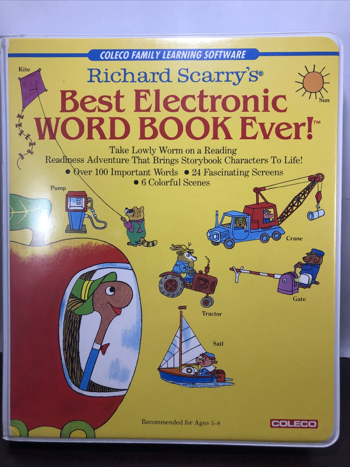 Richard Scarry’s Word Book Ever Adam Colecovision Vintage Rare With Manual