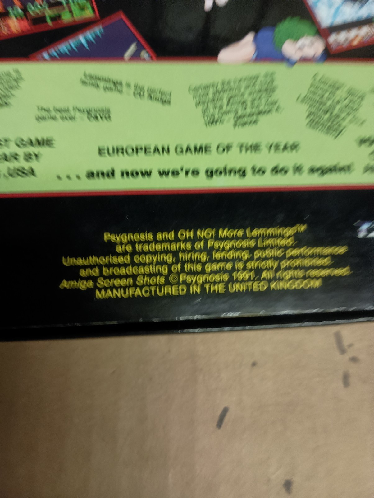 Oh No More Lemmings IBM PC Amstrad Tandy Big Box 1991 Game w/ Manual