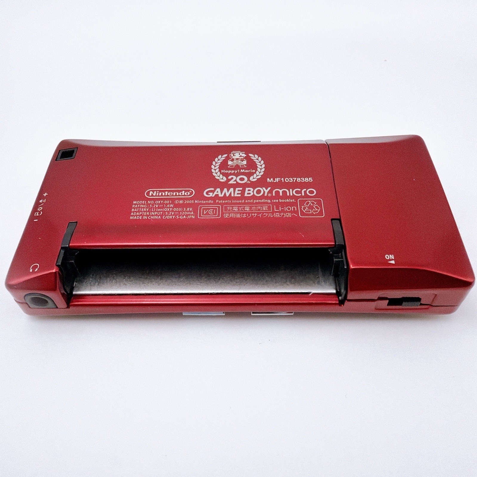 Nintendo Game Boy Micro Famicom 20th Anniversary Mario Red Gold Tested Japan
