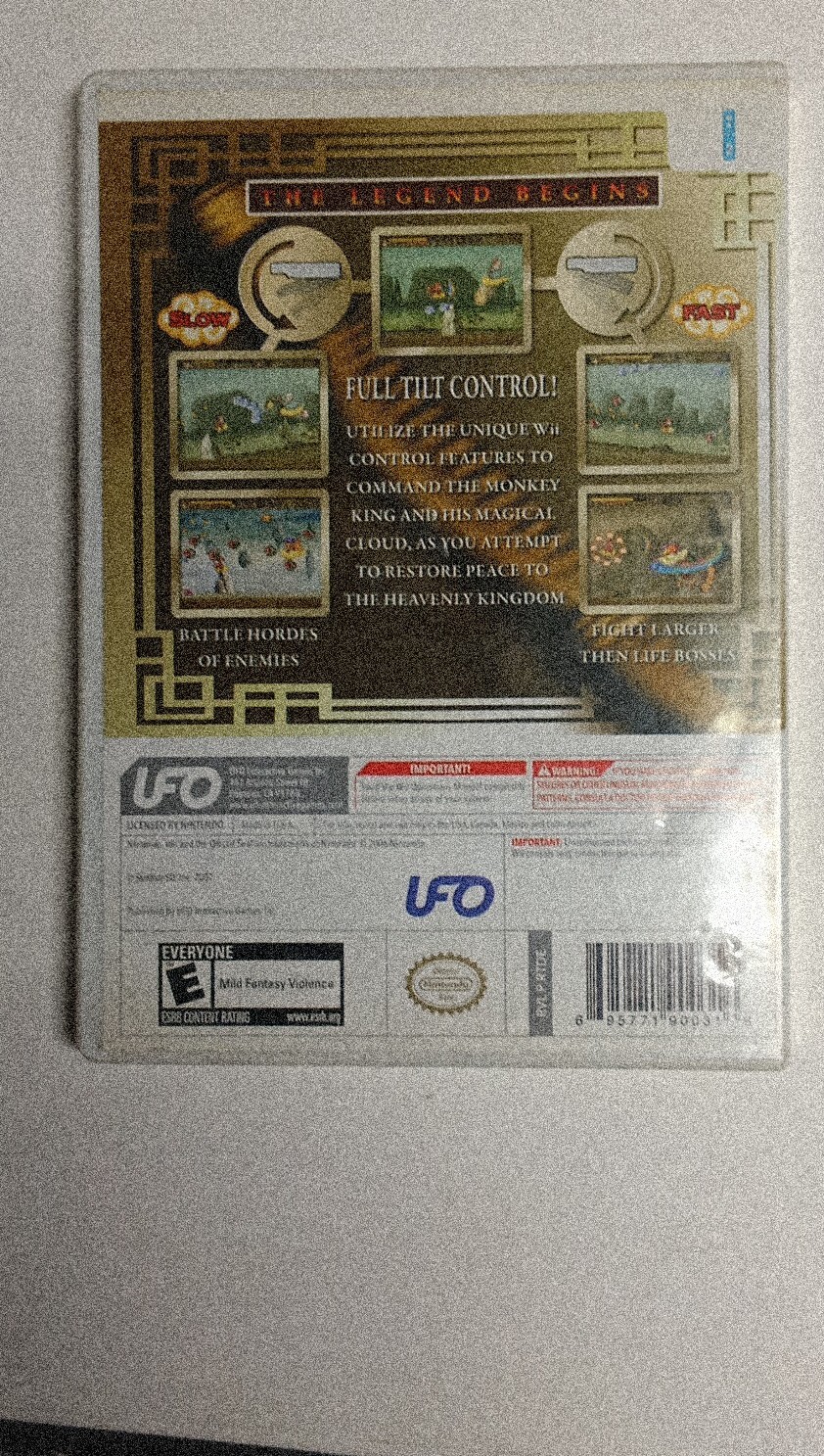 UFO Interactive The Monkey King: The Legend Begins Nintendo Wii NTSC-U/C Manual