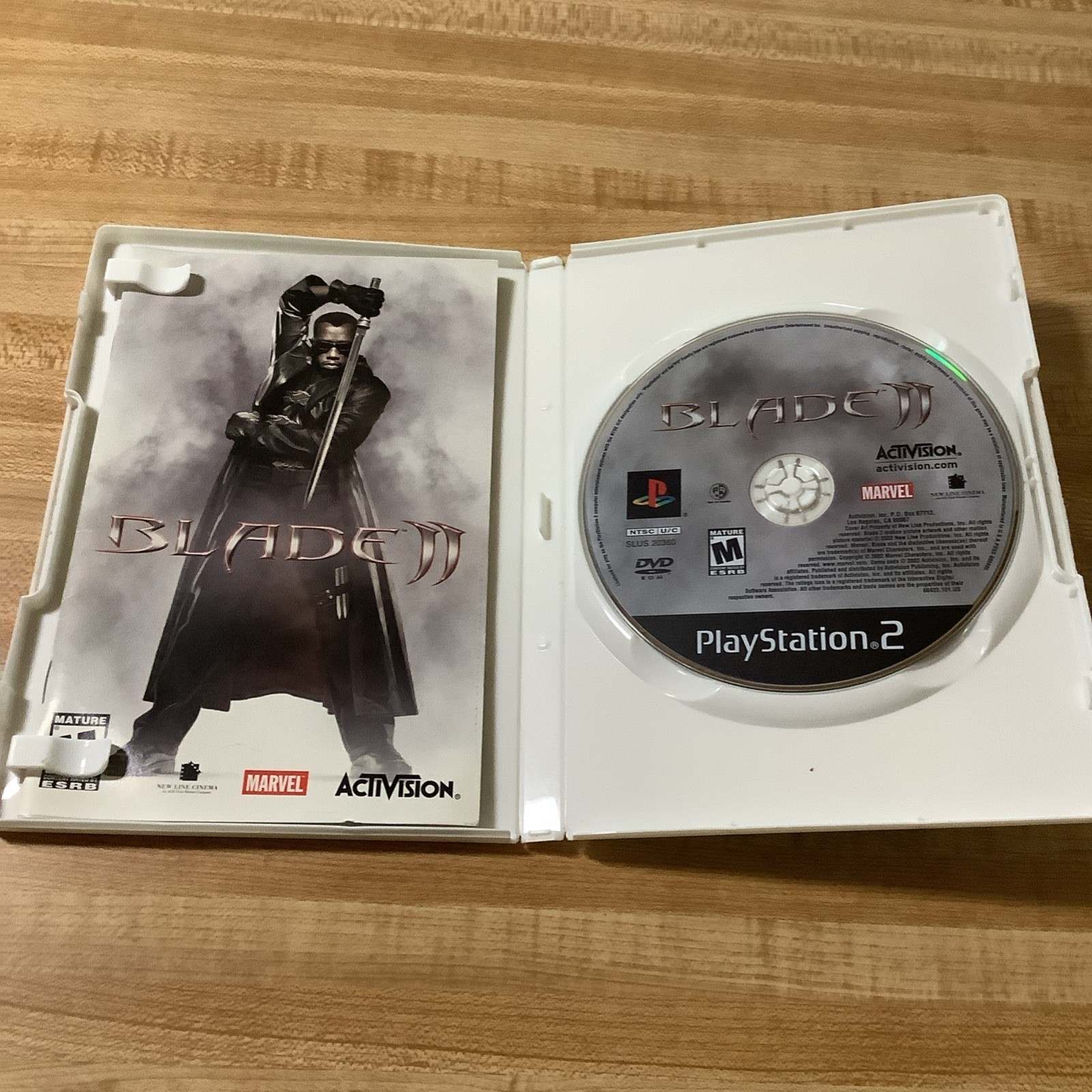 Blade II PlayStation 2 Game 2002 Edition with Manual