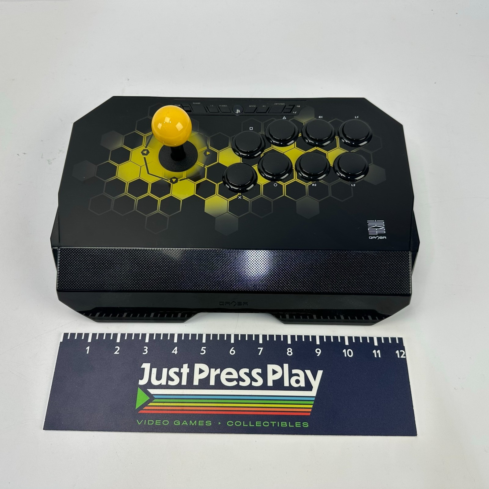Qanba Drone Arcade Joystick Black/Yellow US Wired for PlayStation PS3/PS4 Works
