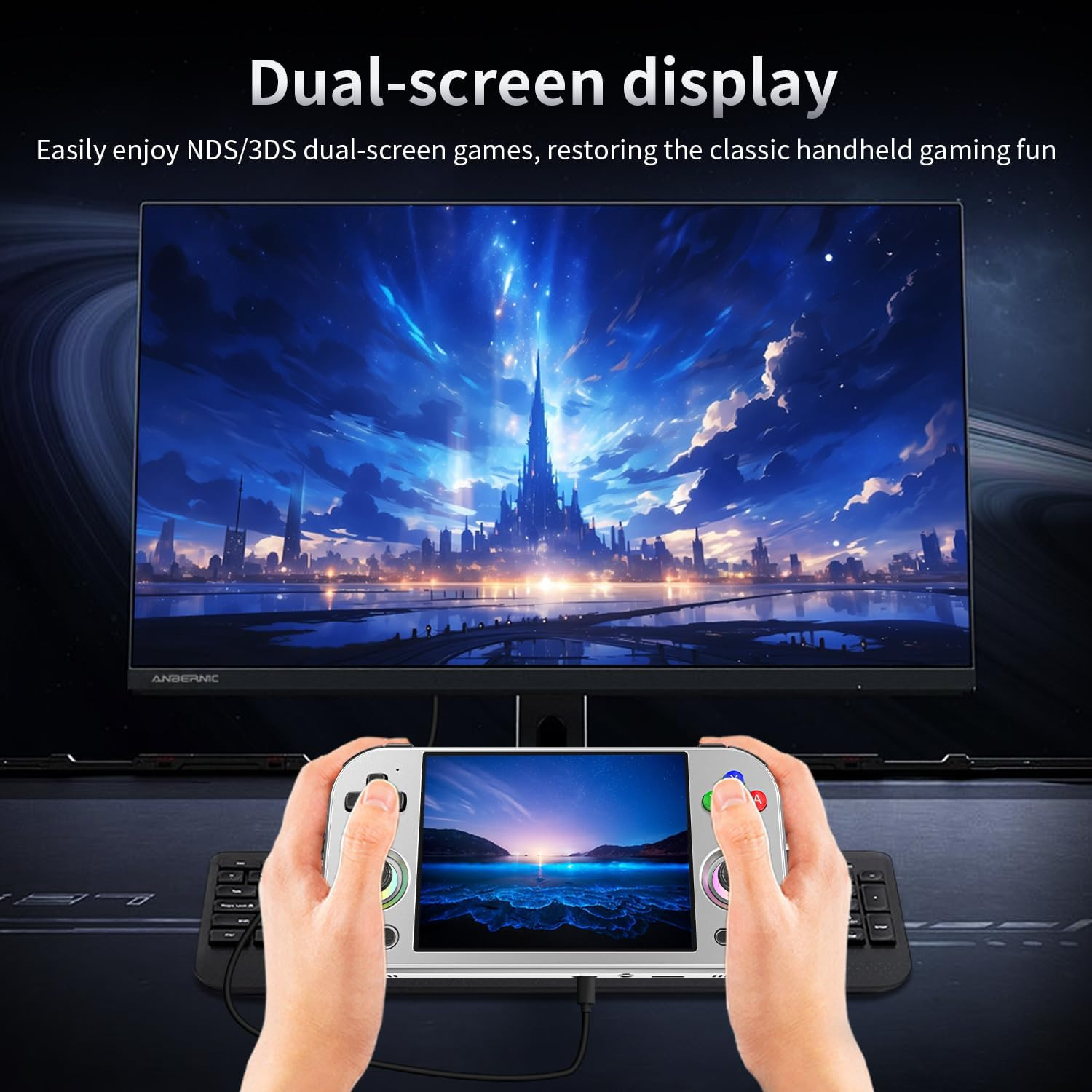 RG477M Retro Handheld Game Console , Aluminum Alloy CNC Dimensity 8300 Android14