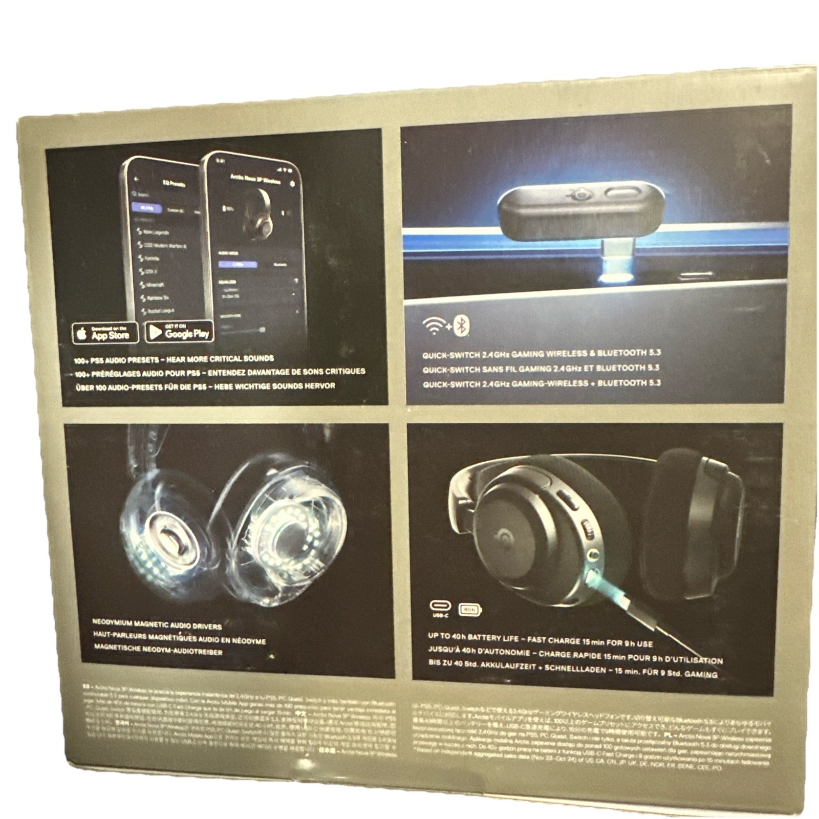 🎧SteelSeries Arctis Nova 3P Wireless Gaming Headset PS5 PC Switch Quest More