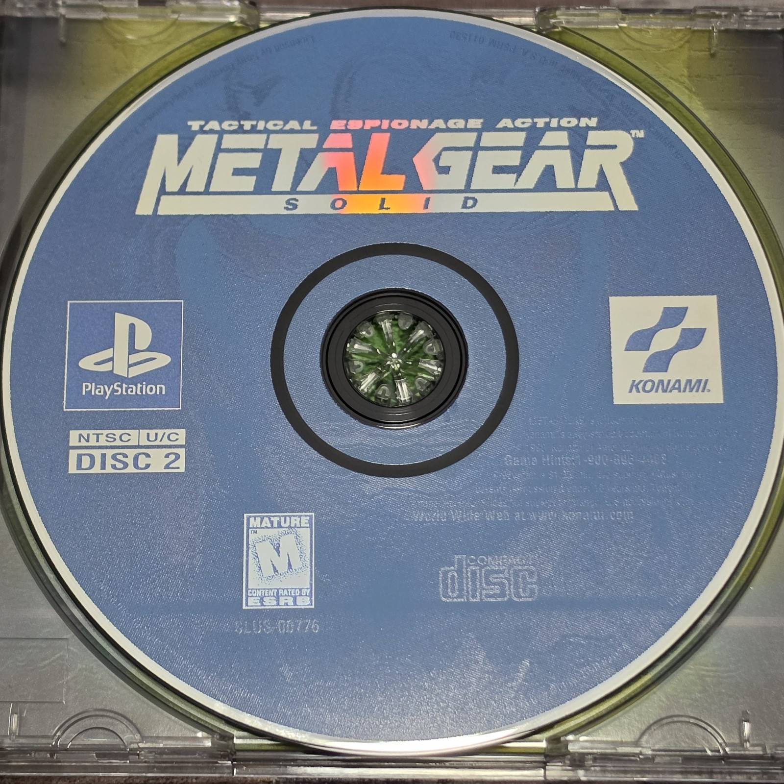 Sony PlayStation PS1 Metal Gear Solid Black Label CIB Tested Complete CIB