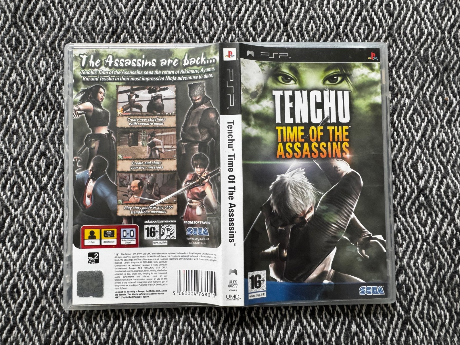 psp Tenchu: Time of the Assassins Game (Works On US Consoles) PAL Region Free