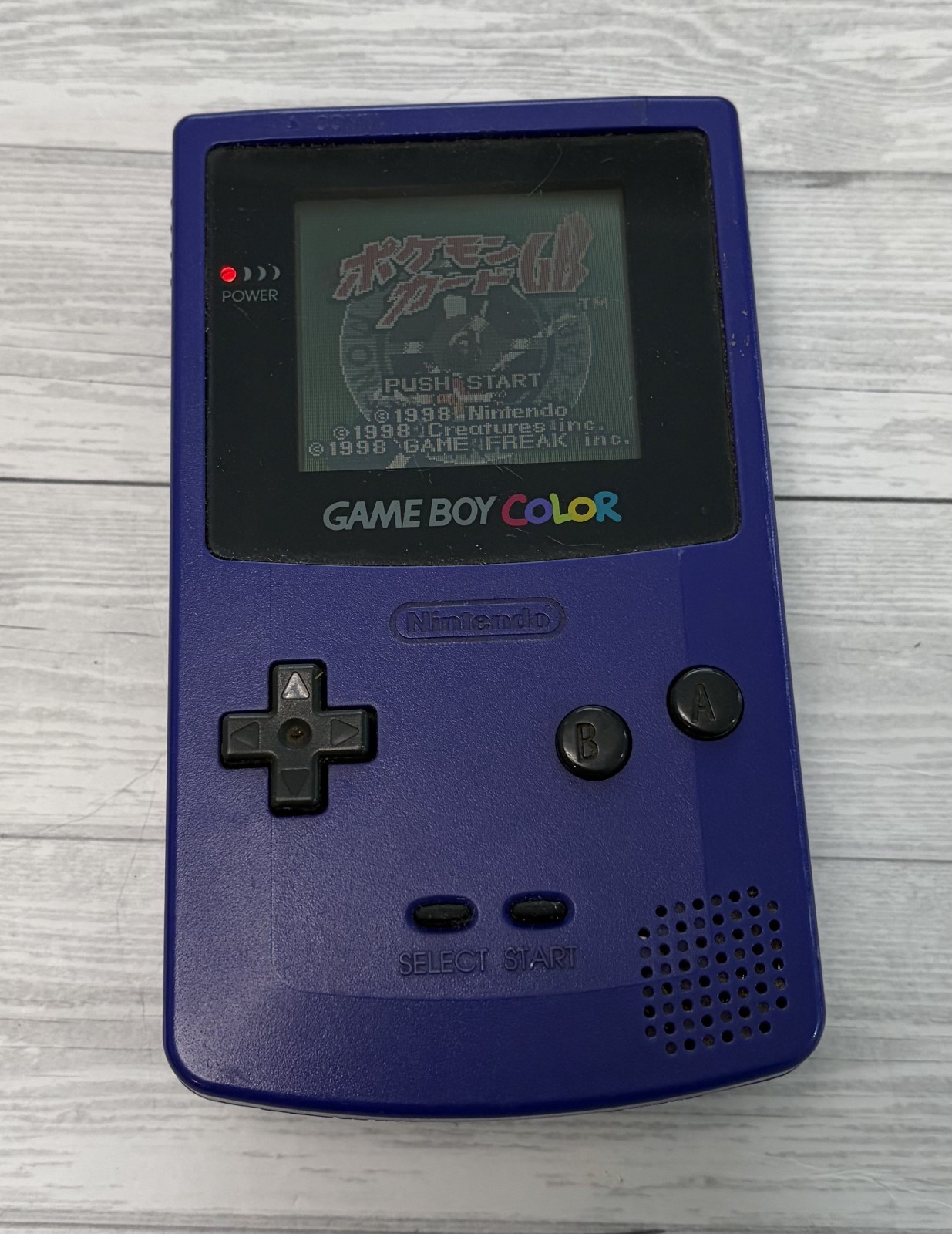Nintendo Game Boy Color Purple Console Tested Working CGB-001 Japan