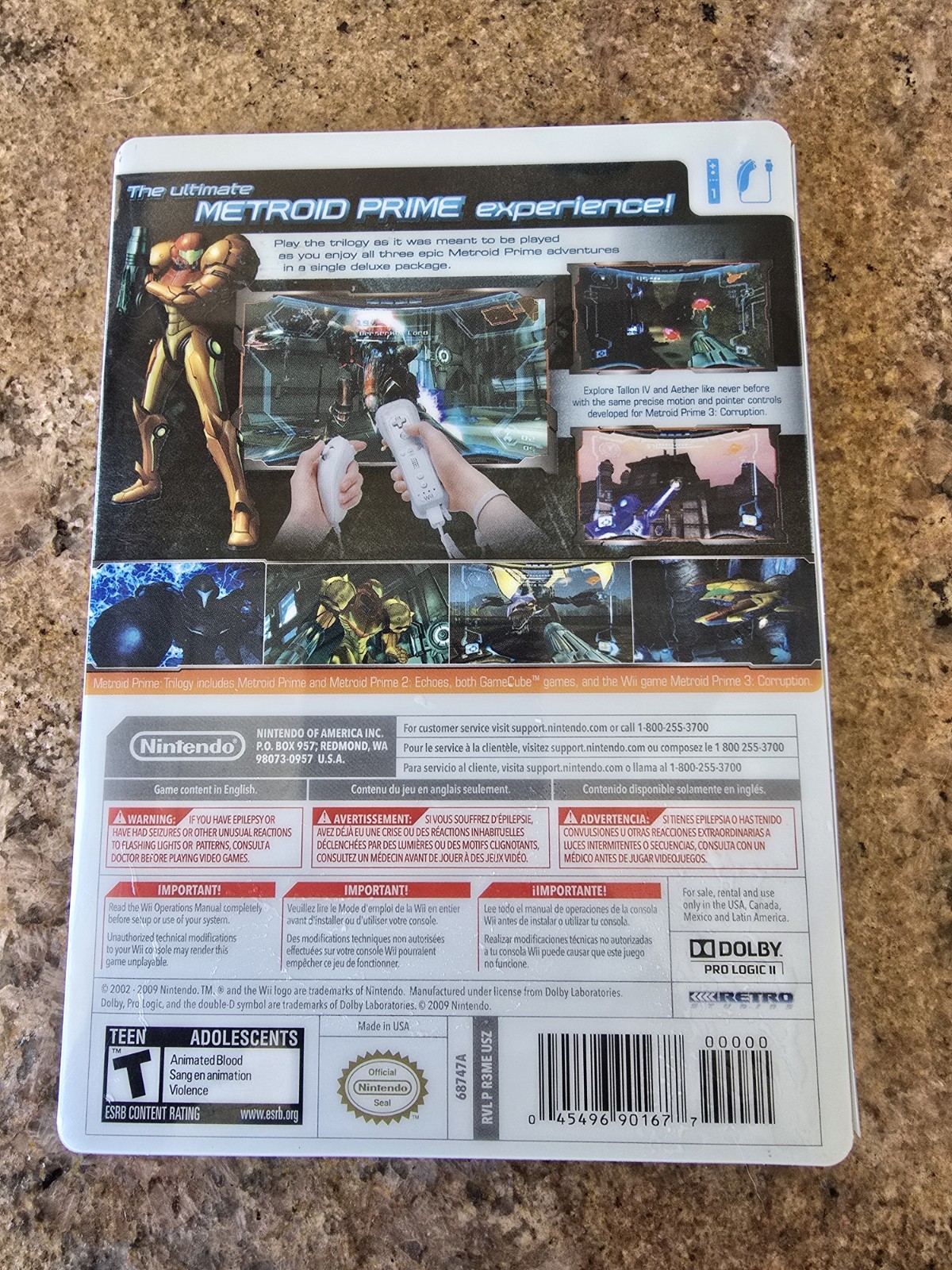 **Box Only, Game Not Included** Metroid Prime Trilogy – Nintendo Wii