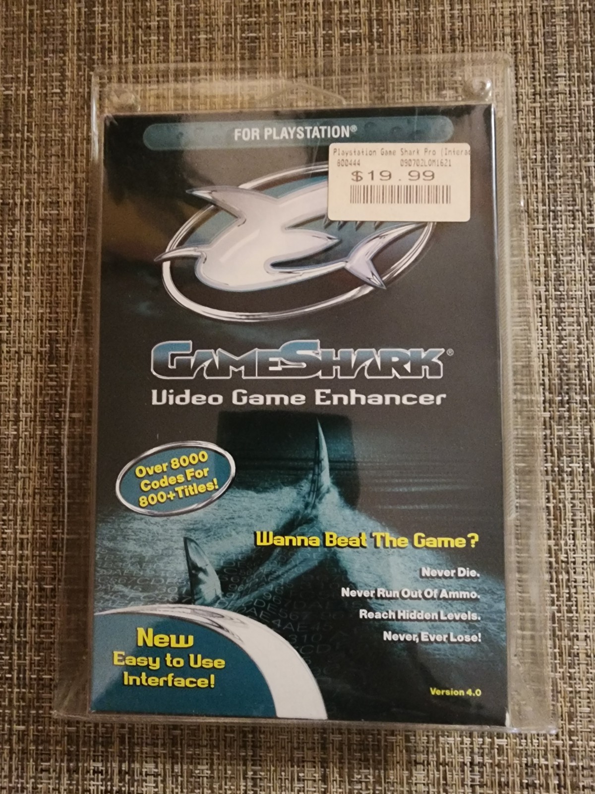 GameShark Version 4.0 Game Enhancer PlayStation 1 PS1 PSX NEW Factory Sealed