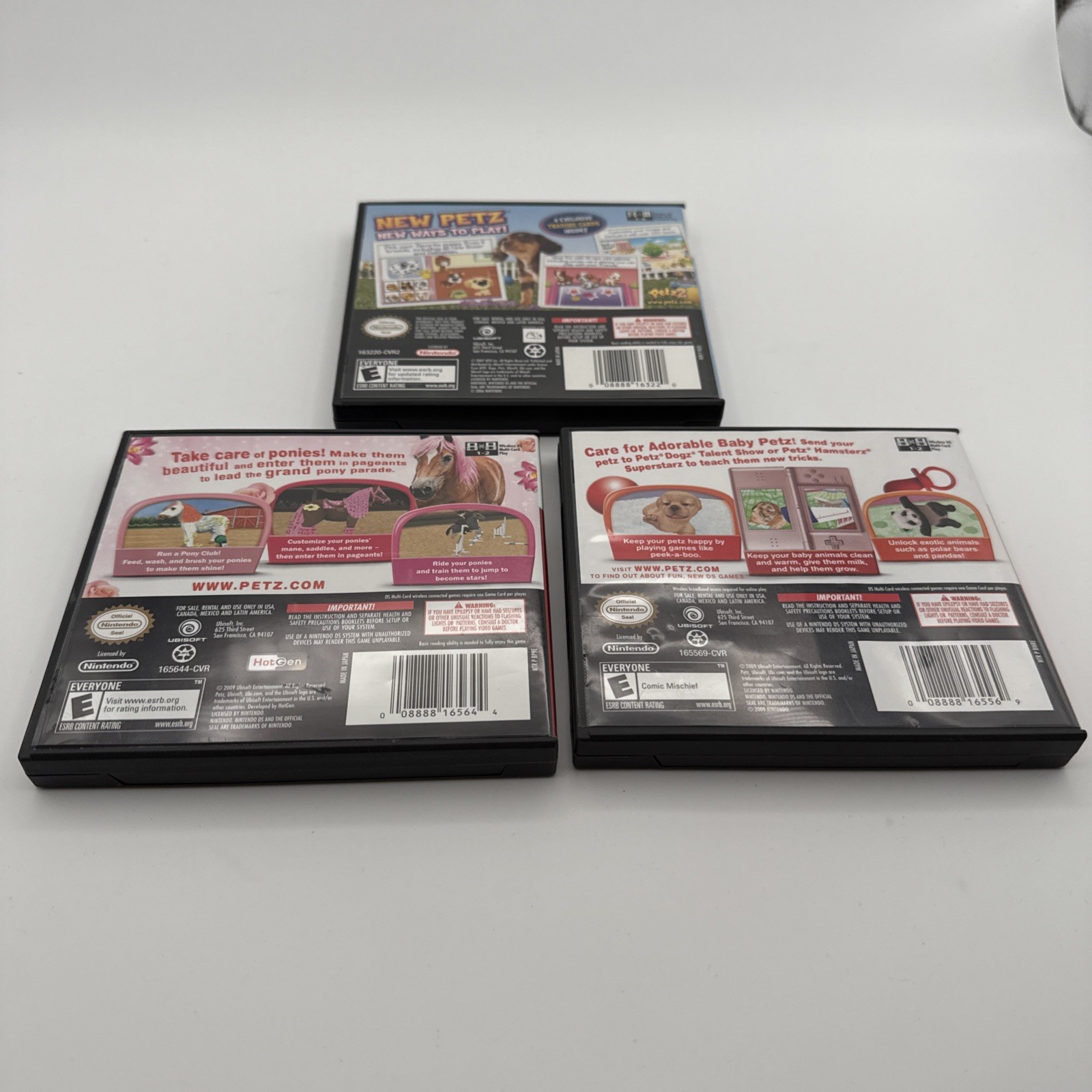 Lot 3 Nintendo DS Games Petz