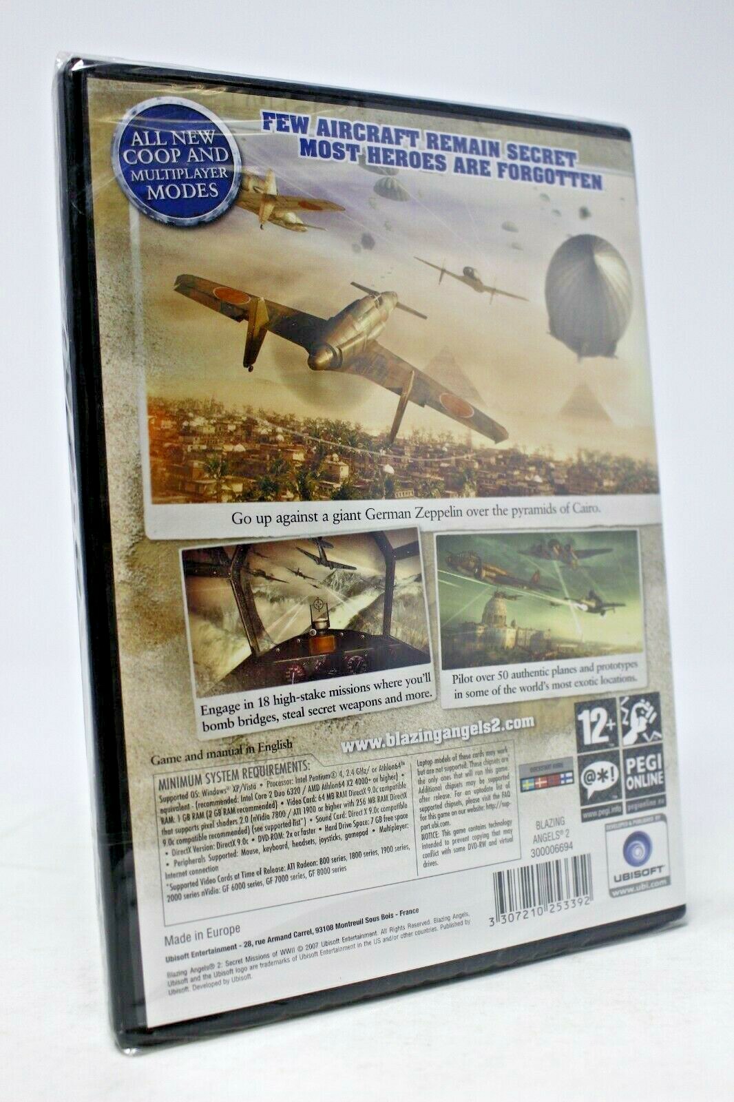 Blazing Angel 2: Secret Missions of WWII – PC – PEGI 12+ – NEW/Sealed