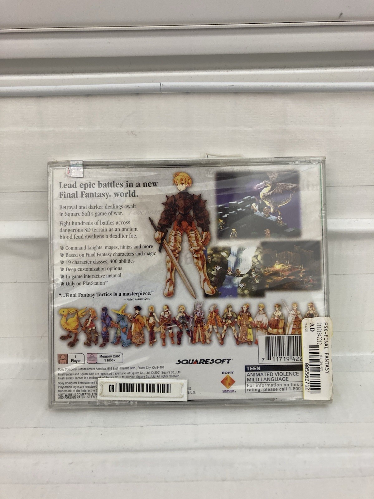 Final Fantasy Tactics (PS1 Greatest Hits) Brand New Factory Sealed! Authentic!