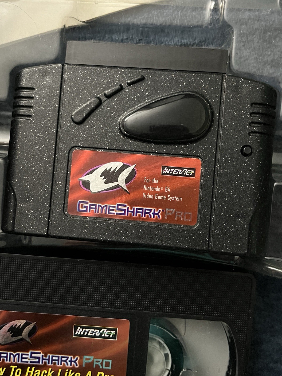 GameShark Pro v3.2 (Nintendo 64, N64) w/ Cart, VHS Tape In Box, & Inserts CIB