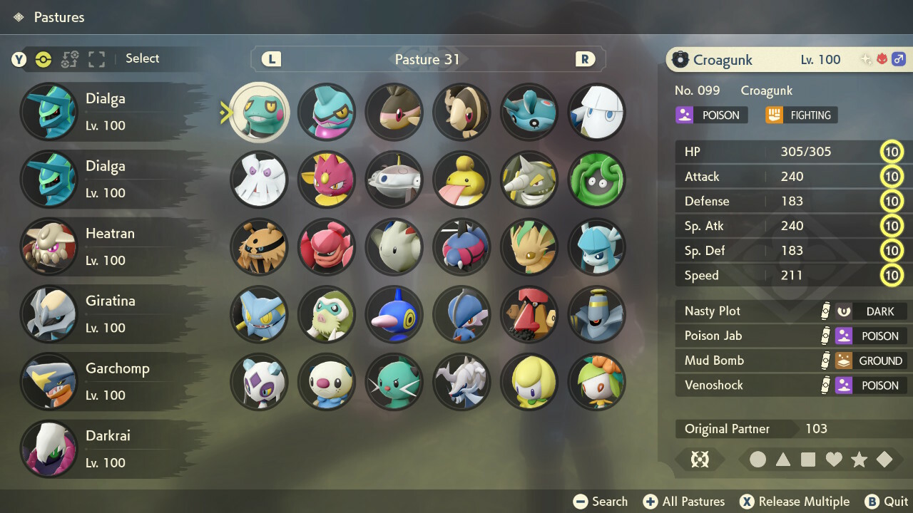 Pick any of 249 Pokemon ✨ Shiny ✨ Alpha Max Stat Effort GVS 6IV Legends Arceus