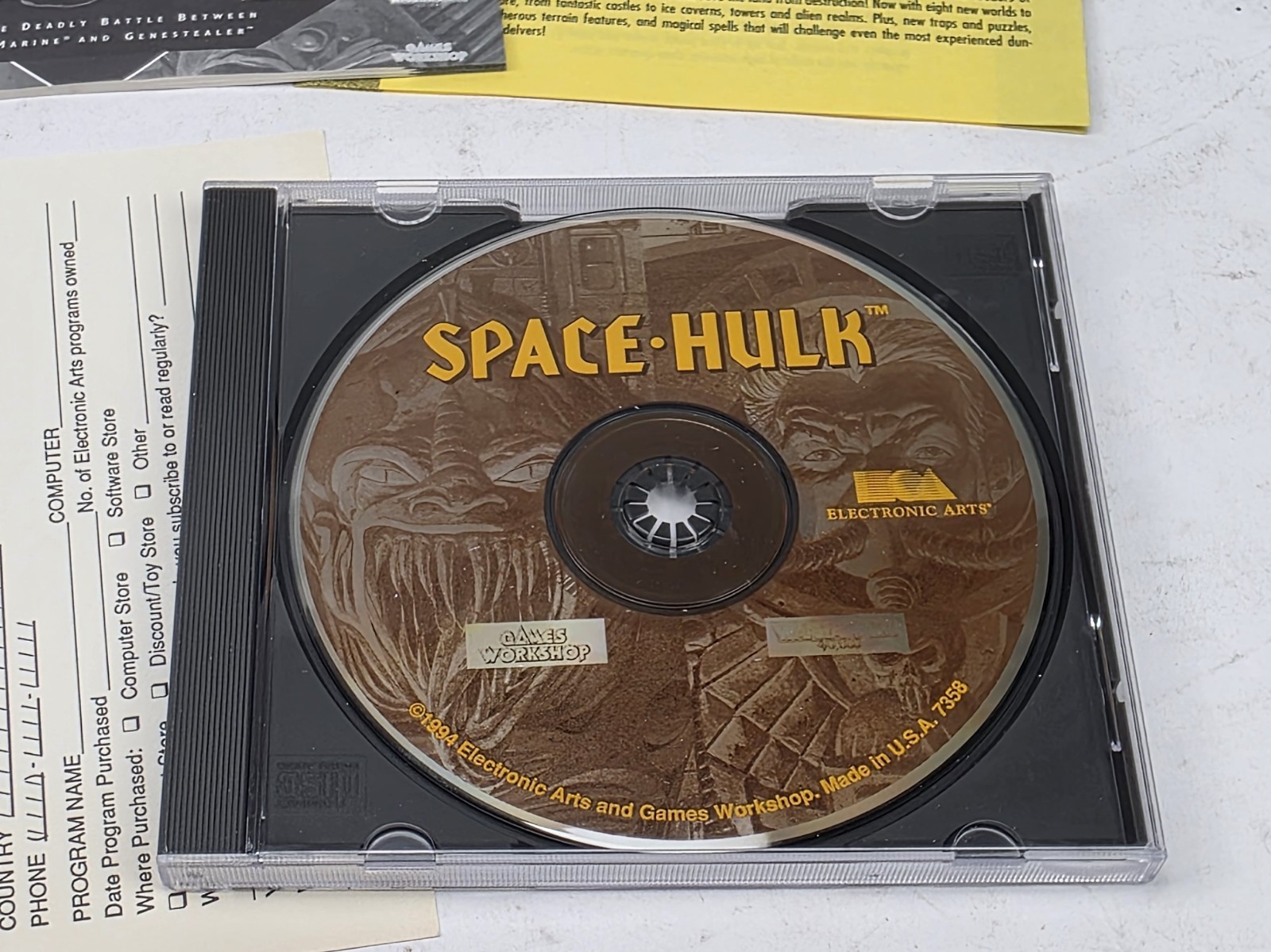 Space Hulk Warhammer 40k BIG BOX PC CD-Rom EA 1993