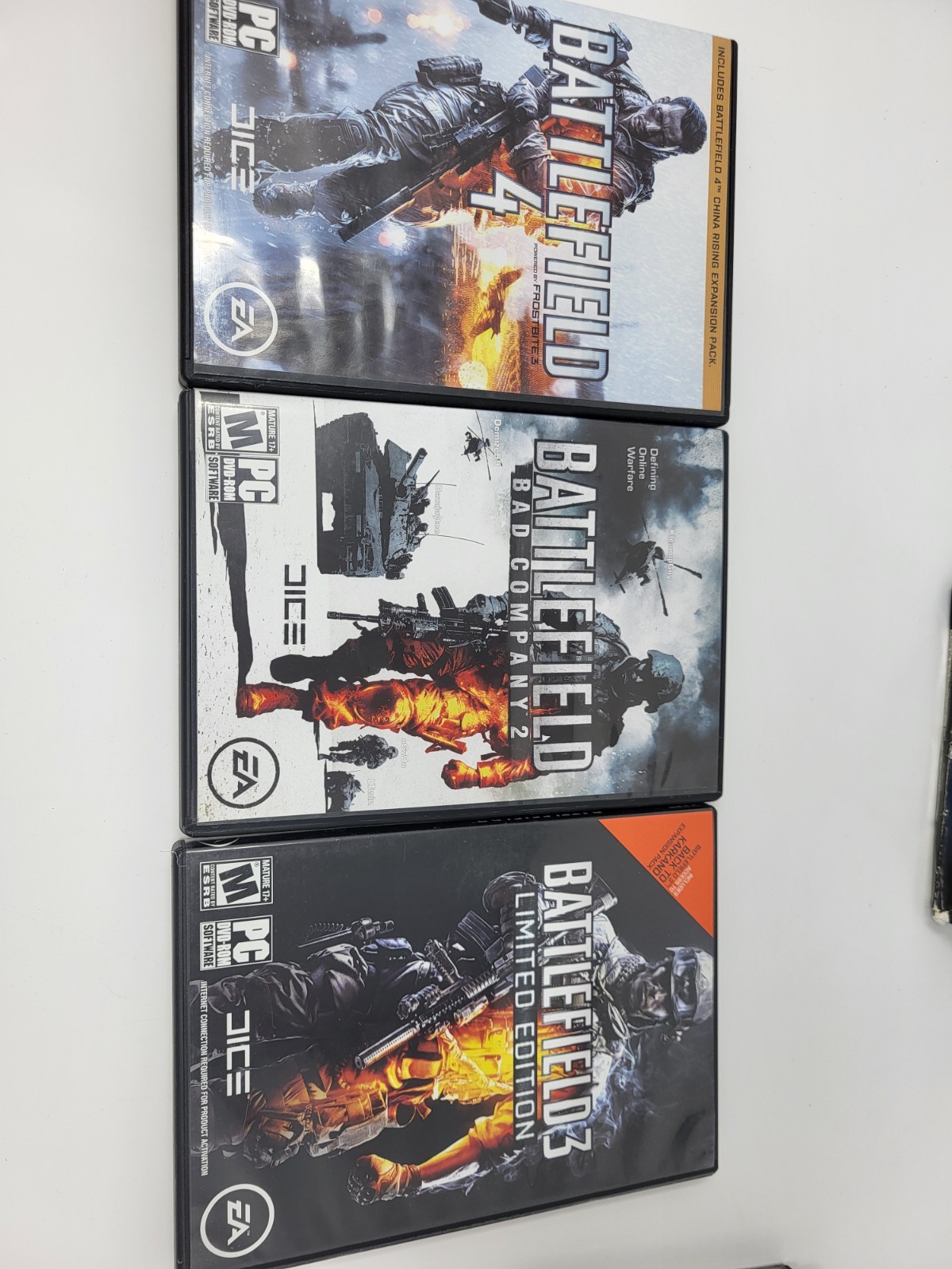 Battlefield PC Game Lot (5) – Bad Company 2, BF3 Limited Edition, BF4, Vietnam