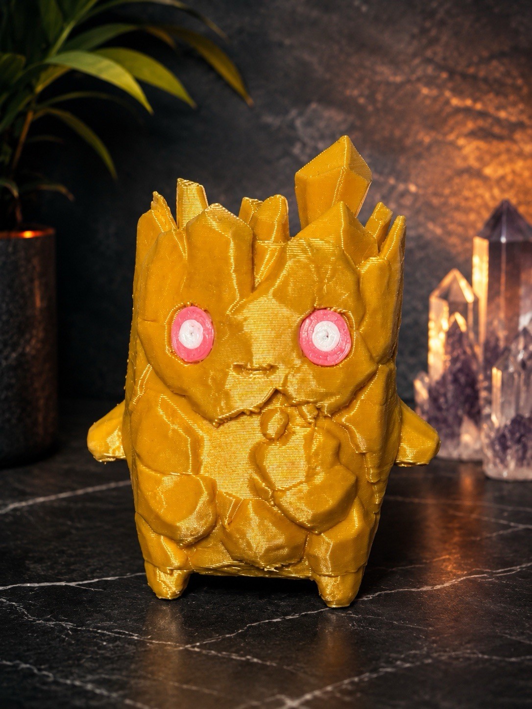 Fortnite Gold Zero Point Sprite 3D Printed Figure Cute Gaming Collectable