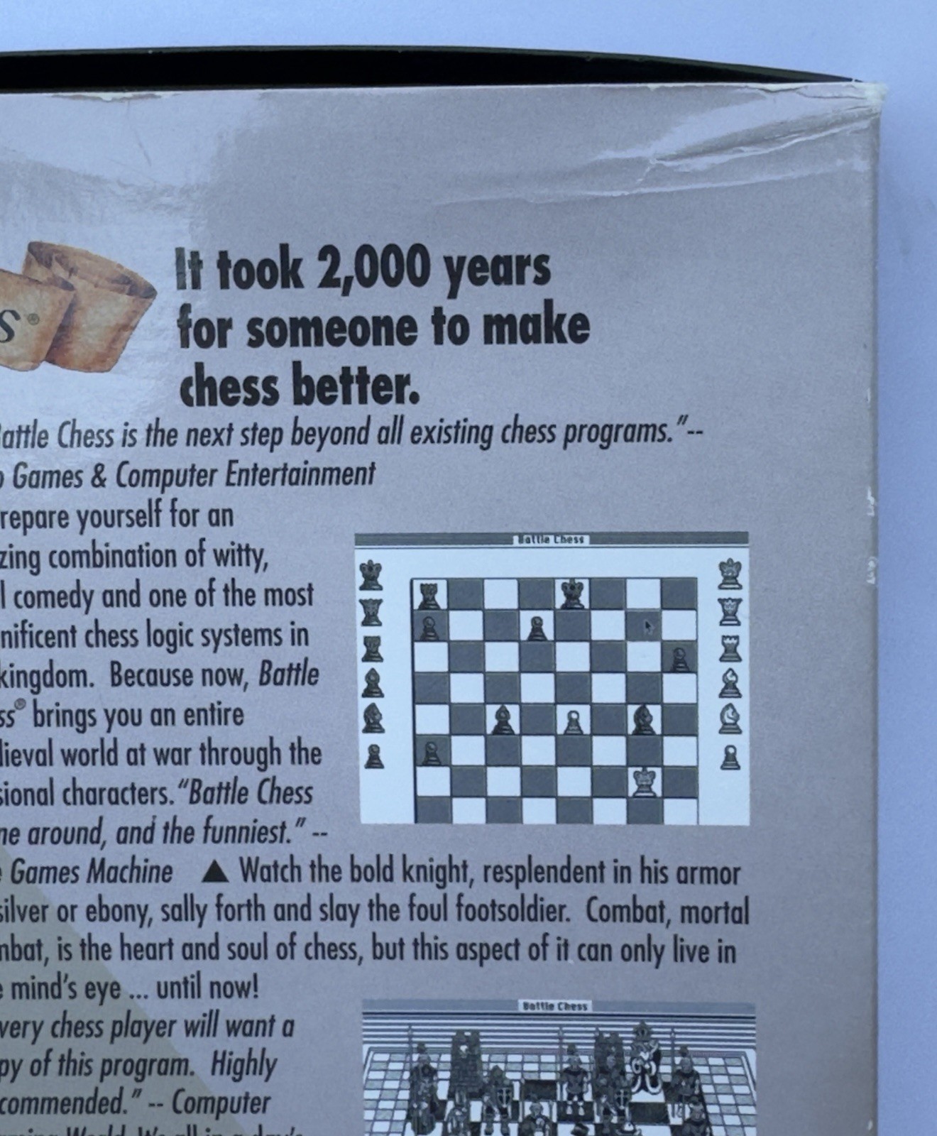Vintage Battle Chess For Apple Macintosh Big Box Edition 1993 Complete In Box