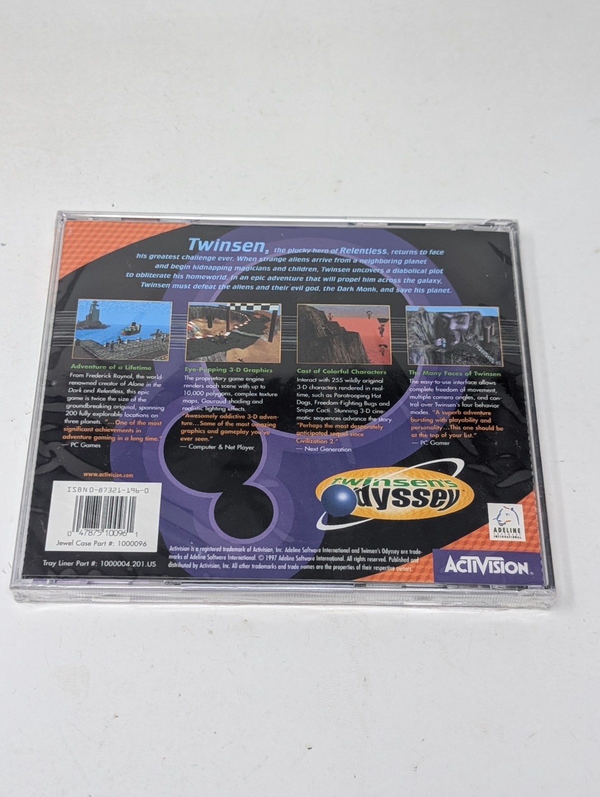 Twinsen’s Odyssey PC Game Windows 1997 CD-ROM Little Big Adventure 2 NEW SEALED