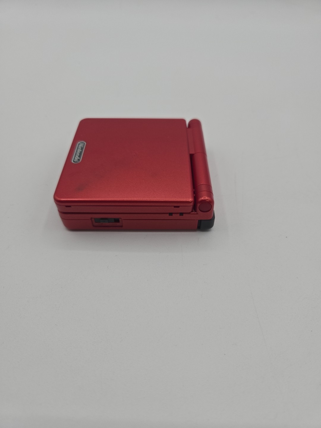 Nintendo Game Boy Advance SP Handheld System Flame Red W/charger And 4 Games