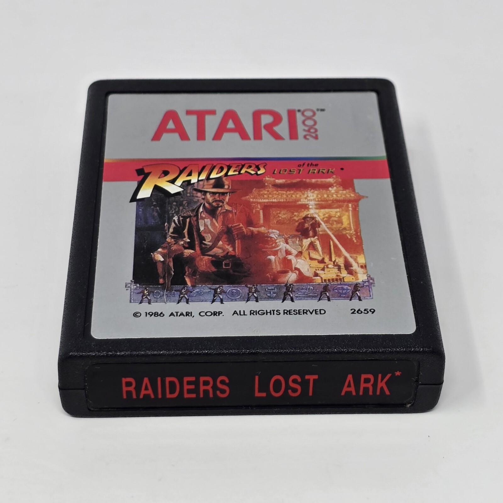 Raiders of the Lost Ark (Atari 2600) “RAIDERS LOST ARK” Variant Misprint TESTED