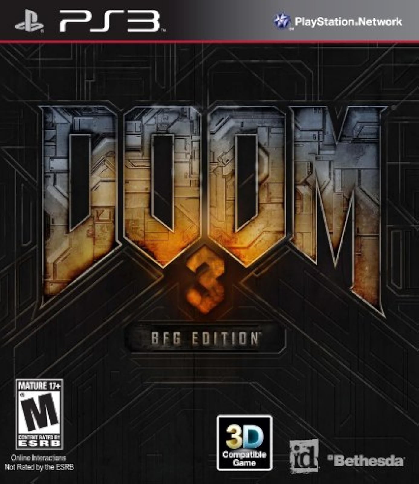 Doom 3 BFG Edition For PlayStation 3 PS3 Shooter Very Good 7E