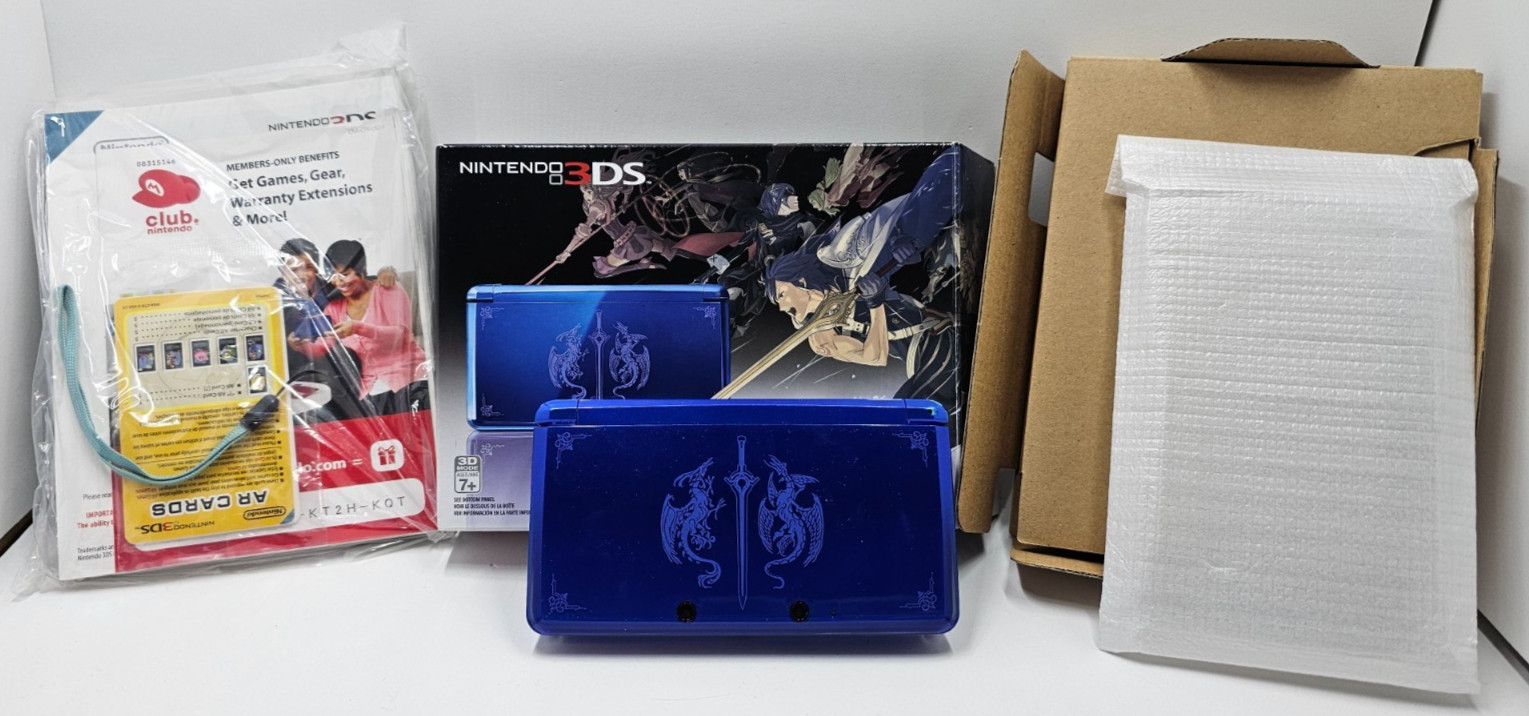 Nintendo 3DS Fire Emblem: Awakening Limited Edition Blue System Complete in box