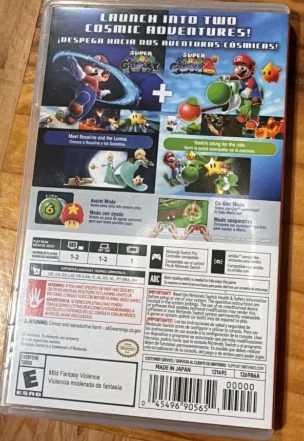 Super Mario Galaxy + Super Mario Galaxy 2 – Nintendo Switch Adult Used