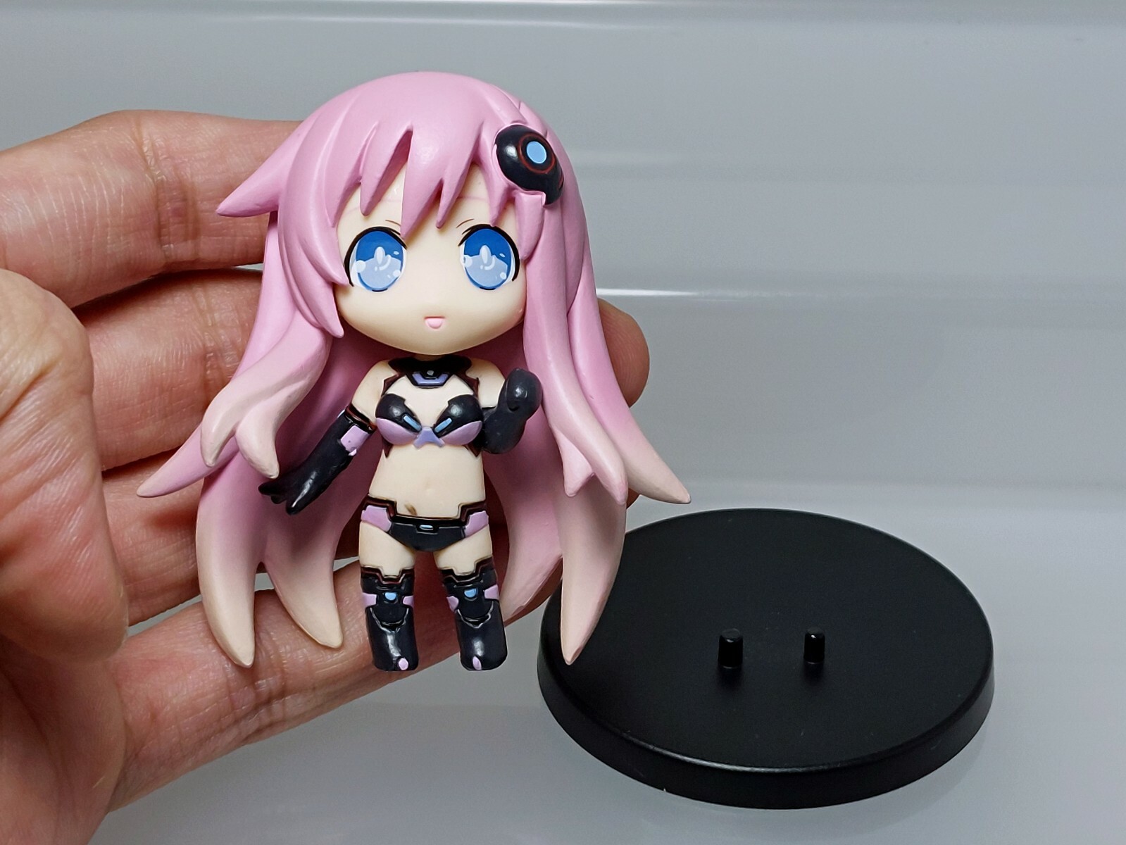Hyperdimension Neptunia mk2 Purple Sister Figure Compile Heart 2011 Japan 2.6in