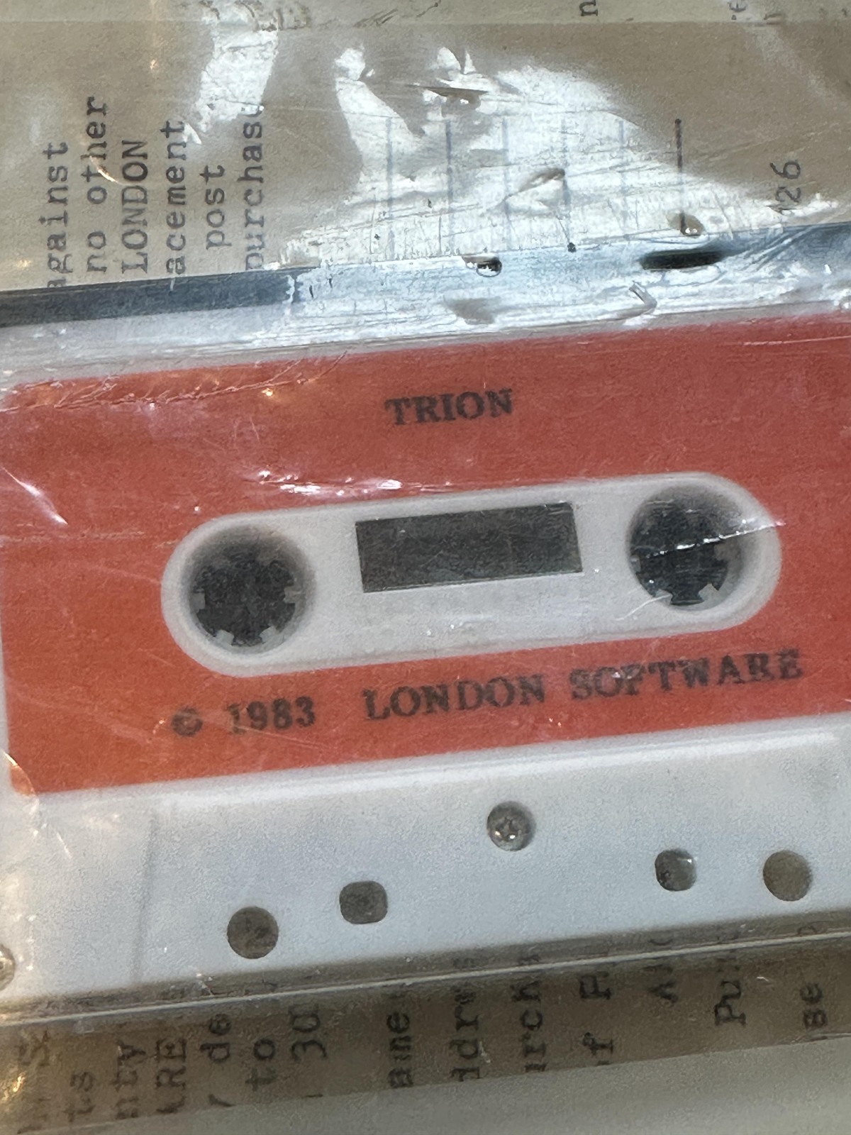 1983 Trion In 3 Dimensions Atari 400 800 Cassette Game London Software