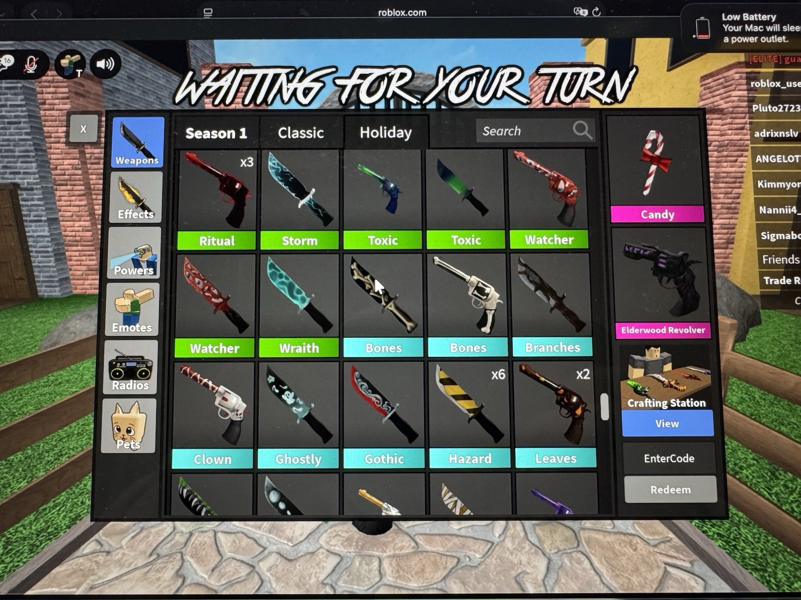 Roblox MM2 Murder Mystery 2 Items, COLLECTIBLES and GODLIES