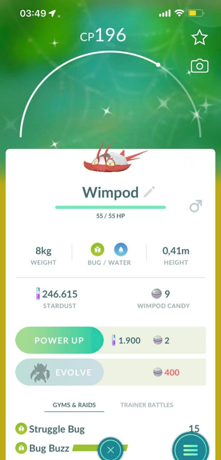 Shiny Wimpod – TRADE 20kStardust – Go Read Description | Pokémon