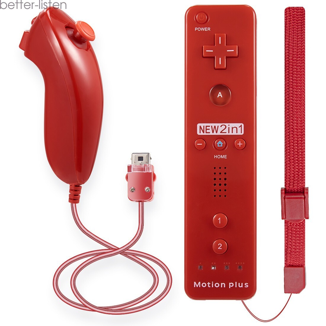 Brand New Built in Motion Plus Remote Controller And Nunchuck For Wii & Wii U