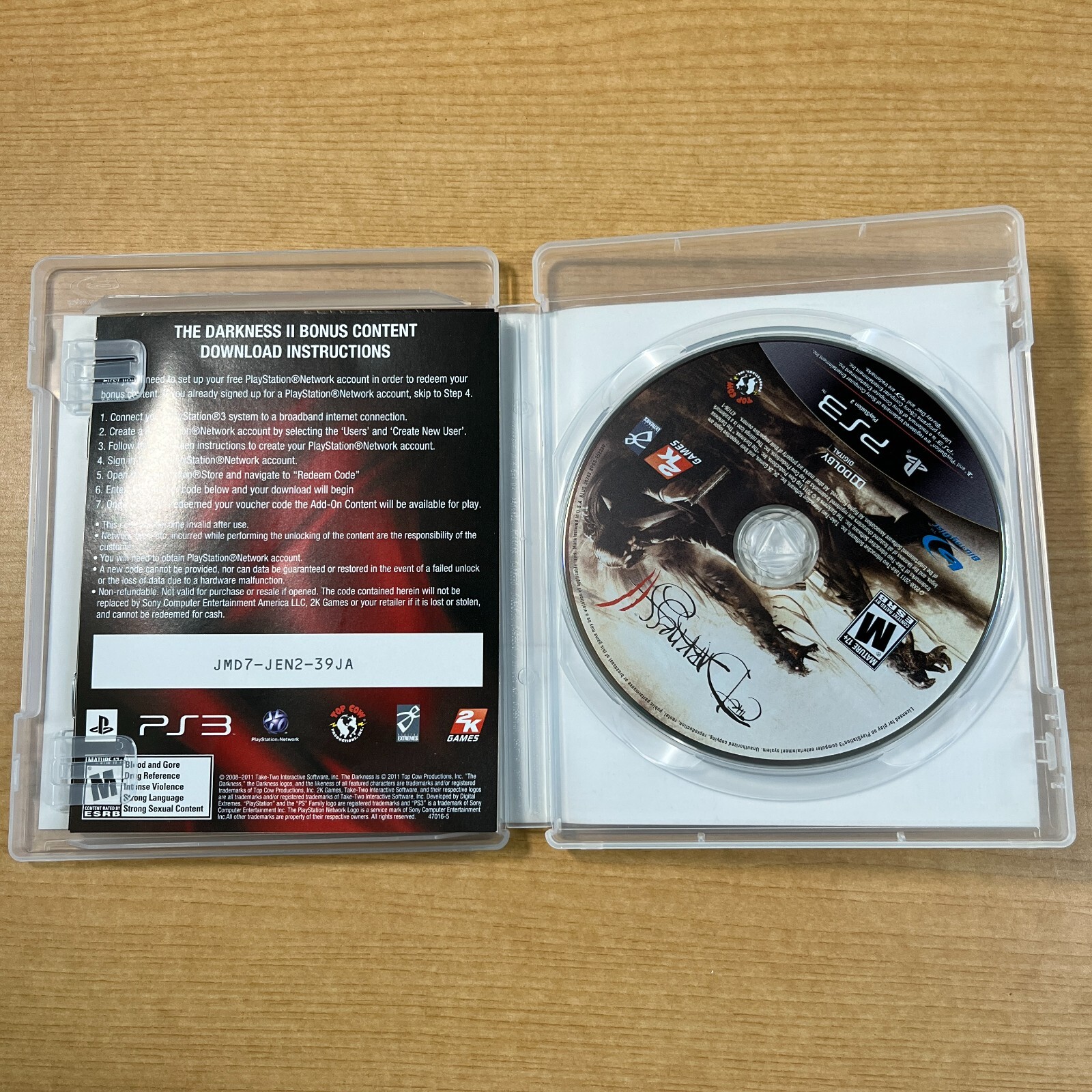 New The Darkness II Sony PlayStation 3 PS3, 2012